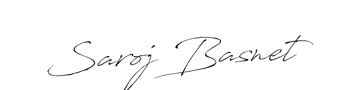 Design your own signature with our free online signature maker. With this signature software, you can create a handwritten (Antro_Vectra) signature for name Saroj Basnet. Saroj Basnet signature style 6 images and pictures png