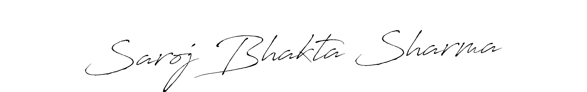 Design your own signature with our free online signature maker. With this signature software, you can create a handwritten (Antro_Vectra) signature for name Saroj Bhakta Sharma. Saroj Bhakta Sharma signature style 6 images and pictures png