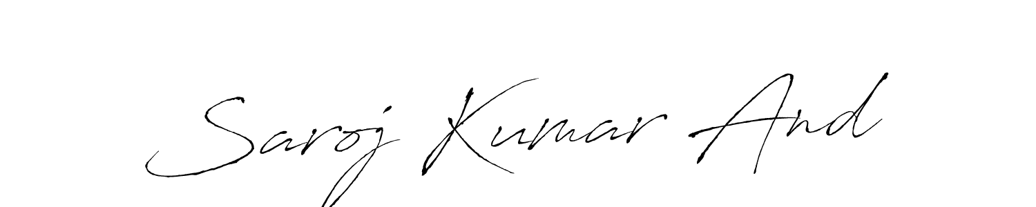 Design your own signature with our free online signature maker. With this signature software, you can create a handwritten (Antro_Vectra) signature for name Saroj Kumar And. Saroj Kumar And signature style 6 images and pictures png