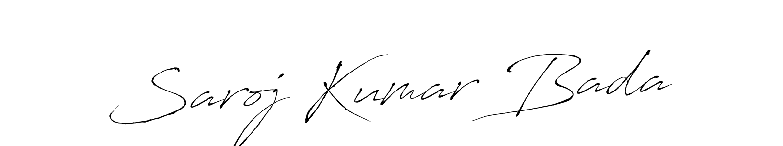 You should practise on your own different ways (Antro_Vectra) to write your name (Saroj Kumar Bada) in signature. don't let someone else do it for you. Saroj Kumar Bada signature style 6 images and pictures png