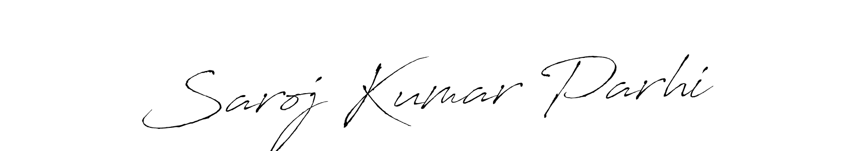 Create a beautiful signature design for name Saroj Kumar Parhi. With this signature (Antro_Vectra) fonts, you can make a handwritten signature for free. Saroj Kumar Parhi signature style 6 images and pictures png