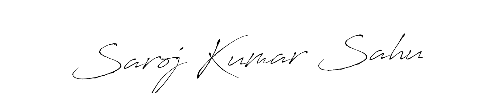 Make a beautiful signature design for name Saroj Kumar Sahu. With this signature (Antro_Vectra) style, you can create a handwritten signature for free. Saroj Kumar Sahu signature style 6 images and pictures png