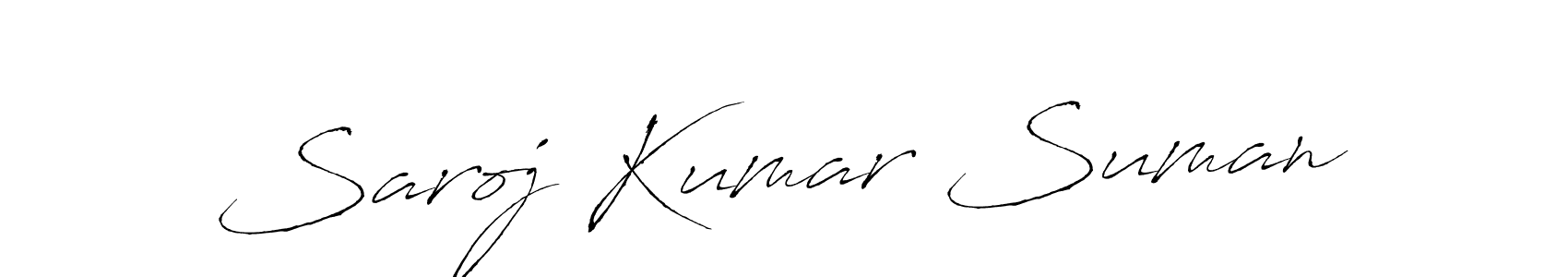 Make a beautiful signature design for name Saroj Kumar Suman. Use this online signature maker to create a handwritten signature for free. Saroj Kumar Suman signature style 6 images and pictures png