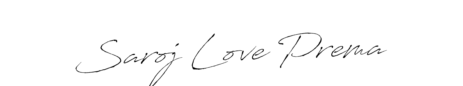 The best way (Antro_Vectra) to make a short signature is to pick only two or three words in your name. The name Saroj Love Prema include a total of six letters. For converting this name. Saroj Love Prema signature style 6 images and pictures png