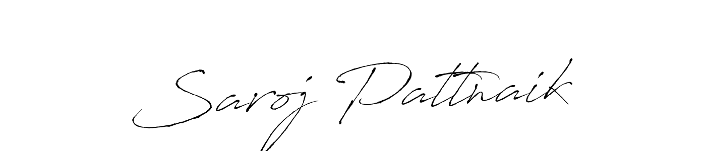 How to make Saroj Pattnaik name signature. Use Antro_Vectra style for creating short signs online. This is the latest handwritten sign. Saroj Pattnaik signature style 6 images and pictures png