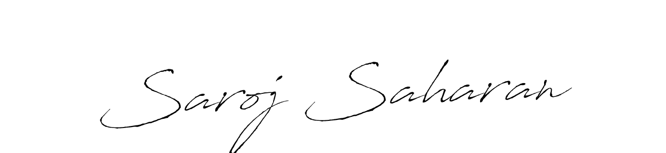 Design your own signature with our free online signature maker. With this signature software, you can create a handwritten (Antro_Vectra) signature for name Saroj Saharan. Saroj Saharan signature style 6 images and pictures png