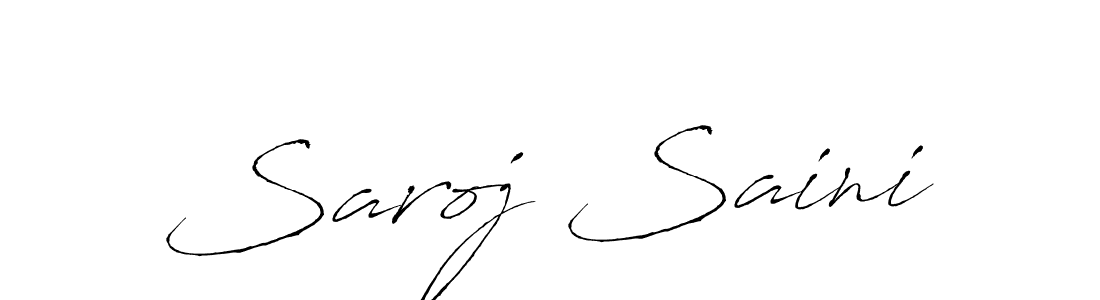 Also we have Saroj Saini name is the best signature style. Create professional handwritten signature collection using Antro_Vectra autograph style. Saroj Saini signature style 6 images and pictures png