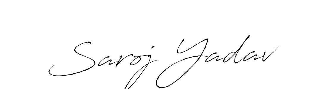 Create a beautiful signature design for name Saroj Yadav. With this signature (Antro_Vectra) fonts, you can make a handwritten signature for free. Saroj Yadav signature style 6 images and pictures png