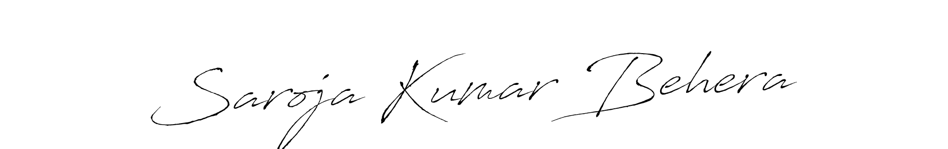 The best way (Antro_Vectra) to make a short signature is to pick only two or three words in your name. The name Saroja Kumar Behera include a total of six letters. For converting this name. Saroja Kumar Behera signature style 6 images and pictures png