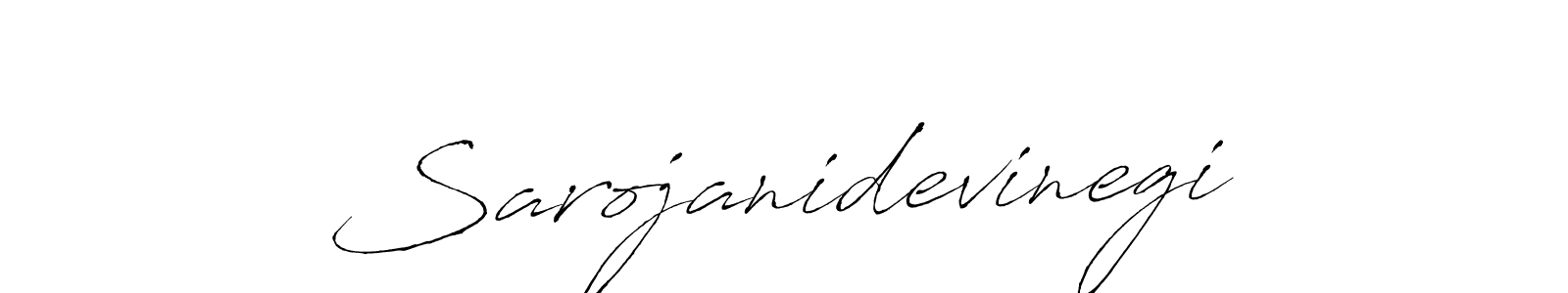 Make a beautiful signature design for name Sarojanidevinegi. With this signature (Antro_Vectra) style, you can create a handwritten signature for free. Sarojanidevinegi signature style 6 images and pictures png