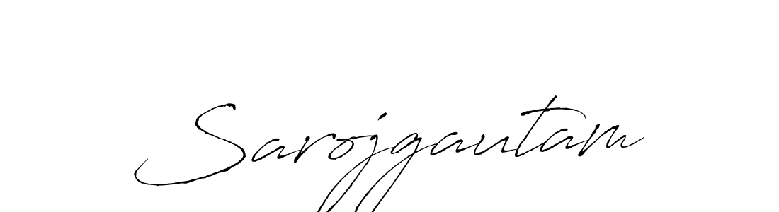 Create a beautiful signature design for name Sarojgautam. With this signature (Antro_Vectra) fonts, you can make a handwritten signature for free. Sarojgautam signature style 6 images and pictures png