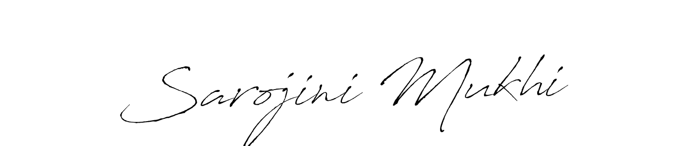 How to make Sarojini Mukhi signature? Antro_Vectra is a professional autograph style. Create handwritten signature for Sarojini Mukhi name. Sarojini Mukhi signature style 6 images and pictures png