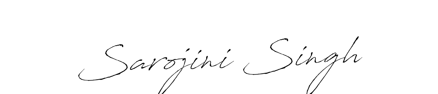 Antro_Vectra is a professional signature style that is perfect for those who want to add a touch of class to their signature. It is also a great choice for those who want to make their signature more unique. Get Sarojini Singh name to fancy signature for free. Sarojini Singh signature style 6 images and pictures png
