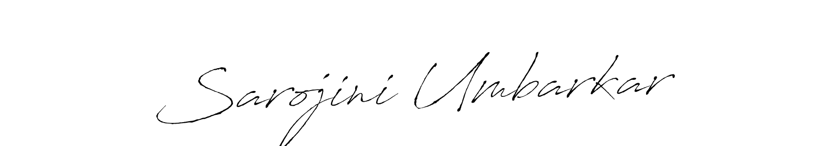 Design your own signature with our free online signature maker. With this signature software, you can create a handwritten (Antro_Vectra) signature for name Sarojini Umbarkar. Sarojini Umbarkar signature style 6 images and pictures png