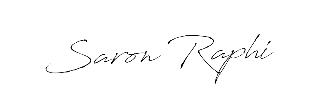 How to make Saron Raphi signature? Antro_Vectra is a professional autograph style. Create handwritten signature for Saron Raphi name. Saron Raphi signature style 6 images and pictures png