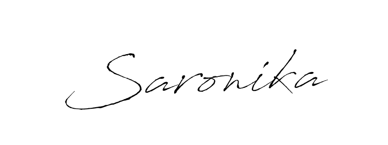 Also we have Saronika name is the best signature style. Create professional handwritten signature collection using Antro_Vectra autograph style. Saronika signature style 6 images and pictures png