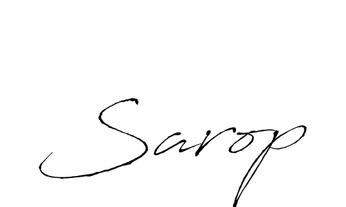 How to make Sarop name signature. Use Antro_Vectra style for creating short signs online. This is the latest handwritten sign. Sarop signature style 6 images and pictures png