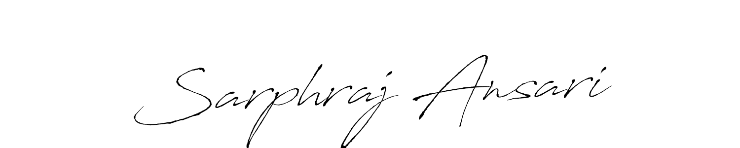Antro_Vectra is a professional signature style that is perfect for those who want to add a touch of class to their signature. It is also a great choice for those who want to make their signature more unique. Get Sarphraj Ansari name to fancy signature for free. Sarphraj Ansari signature style 6 images and pictures png