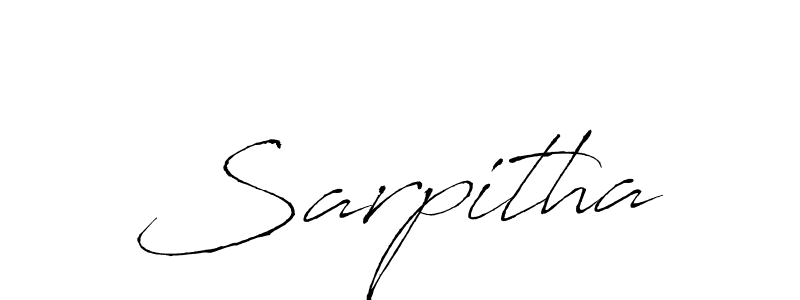 Use a signature maker to create a handwritten signature online. With this signature software, you can design (Antro_Vectra) your own signature for name Sarpitha. Sarpitha signature style 6 images and pictures png