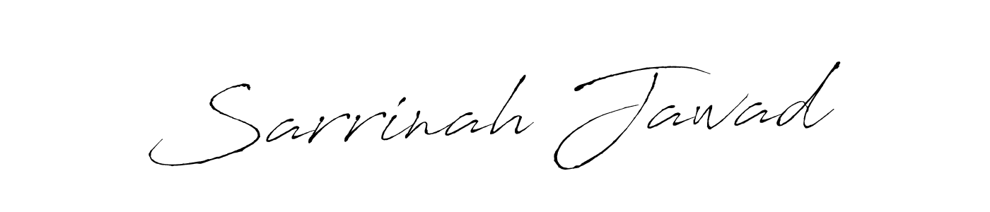 Create a beautiful signature design for name Sarrinah Jawad. With this signature (Antro_Vectra) fonts, you can make a handwritten signature for free. Sarrinah Jawad signature style 6 images and pictures png