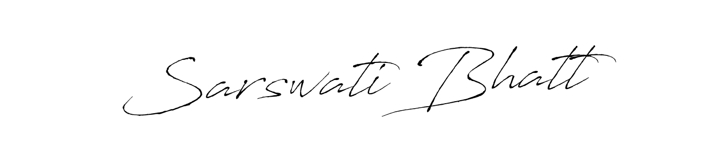 You should practise on your own different ways (Antro_Vectra) to write your name (Sarswati Bhatt) in signature. don't let someone else do it for you. Sarswati Bhatt signature style 6 images and pictures png