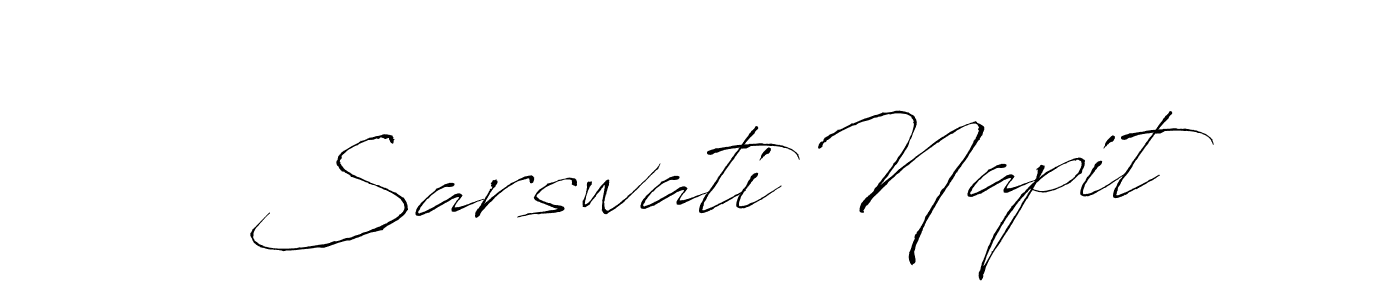 You should practise on your own different ways (Antro_Vectra) to write your name (Sarswati Napit) in signature. don't let someone else do it for you. Sarswati Napit signature style 6 images and pictures png