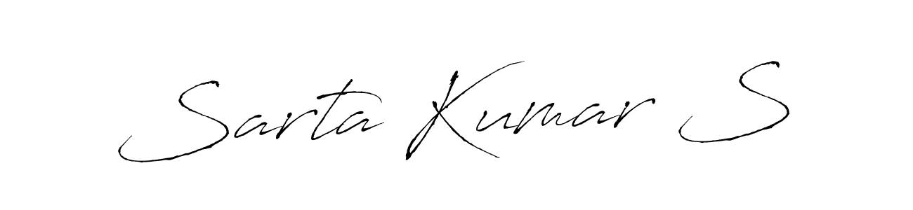 How to make Sarta Kumar S signature? Antro_Vectra is a professional autograph style. Create handwritten signature for Sarta Kumar S name. Sarta Kumar S signature style 6 images and pictures png