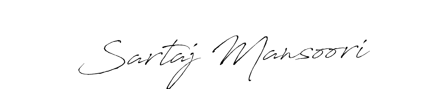 How to make Sartaj Mansoori signature? Antro_Vectra is a professional autograph style. Create handwritten signature for Sartaj Mansoori name. Sartaj Mansoori signature style 6 images and pictures png