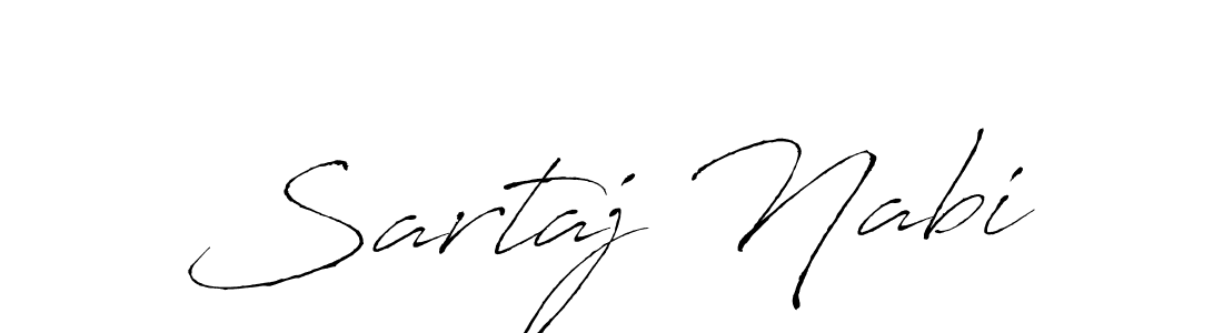 How to make Sartaj Nabi name signature. Use Antro_Vectra style for creating short signs online. This is the latest handwritten sign. Sartaj Nabi signature style 6 images and pictures png