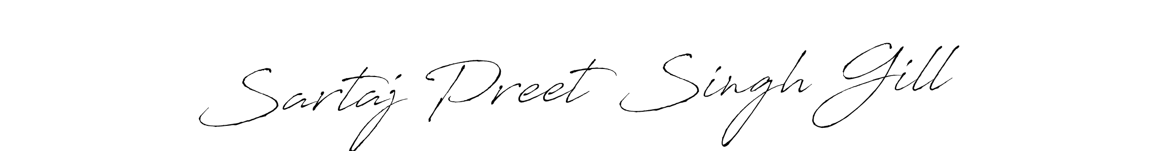 Use a signature maker to create a handwritten signature online. With this signature software, you can design (Antro_Vectra) your own signature for name Sartaj Preet Singh Gill. Sartaj Preet Singh Gill signature style 6 images and pictures png