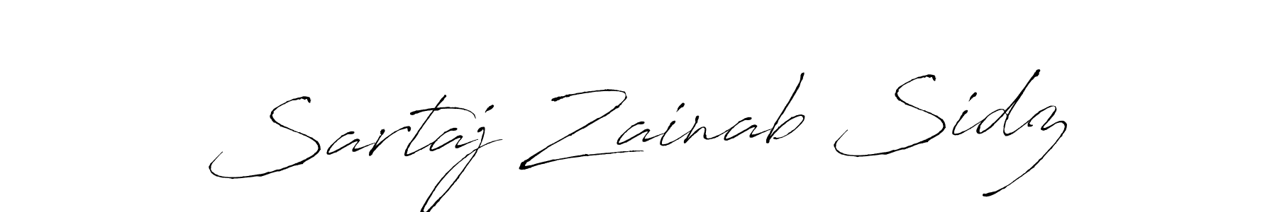 It looks lik you need a new signature style for name Sartaj Zainab Sidz. Design unique handwritten (Antro_Vectra) signature with our free signature maker in just a few clicks. Sartaj Zainab Sidz signature style 6 images and pictures png