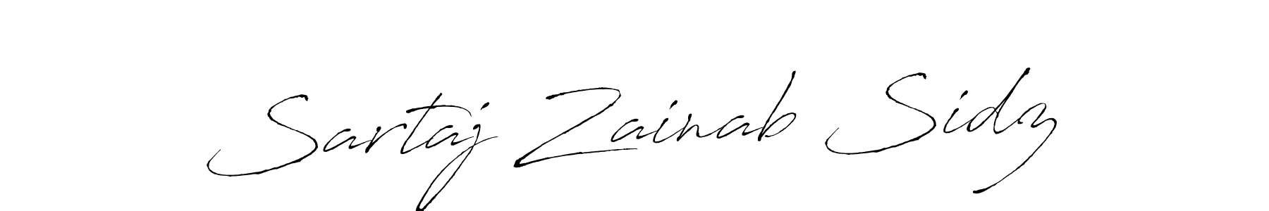 Similarly Antro_Vectra is the best handwritten signature design. Signature creator online .You can use it as an online autograph creator for name Sartaj Zainab Sidz. Sartaj Zainab Sidz signature style 6 images and pictures png