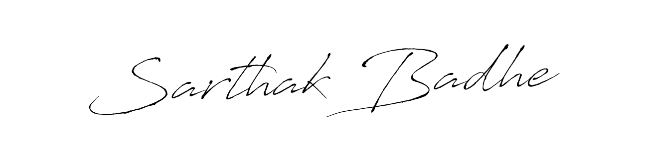 Use a signature maker to create a handwritten signature online. With this signature software, you can design (Antro_Vectra) your own signature for name Sarthak Badhe. Sarthak Badhe signature style 6 images and pictures png