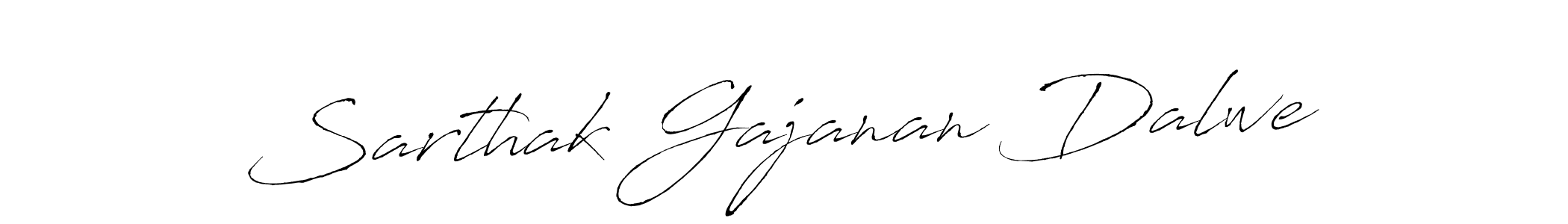 Create a beautiful signature design for name Sarthak Gajanan Dalwe. With this signature (Antro_Vectra) fonts, you can make a handwritten signature for free. Sarthak Gajanan Dalwe signature style 6 images and pictures png