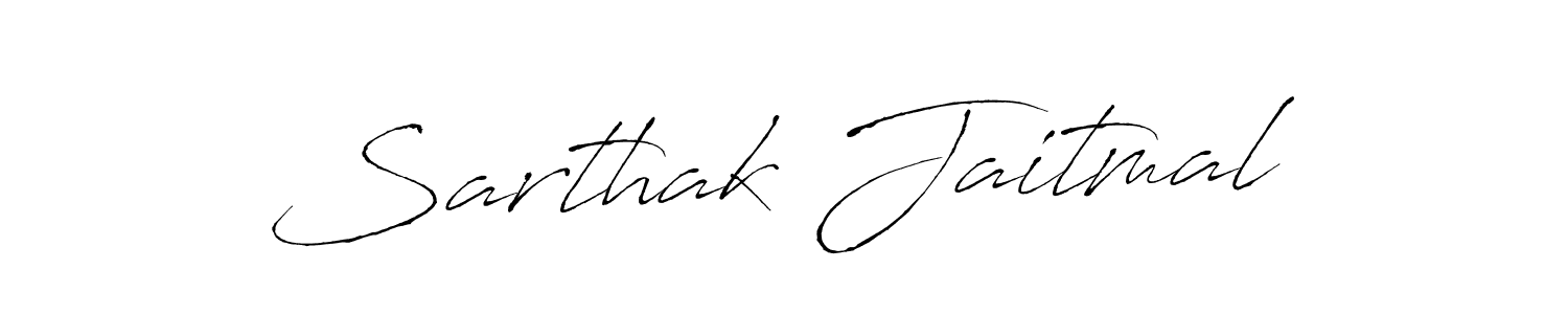 How to make Sarthak Jaitmal signature? Antro_Vectra is a professional autograph style. Create handwritten signature for Sarthak Jaitmal name. Sarthak Jaitmal signature style 6 images and pictures png