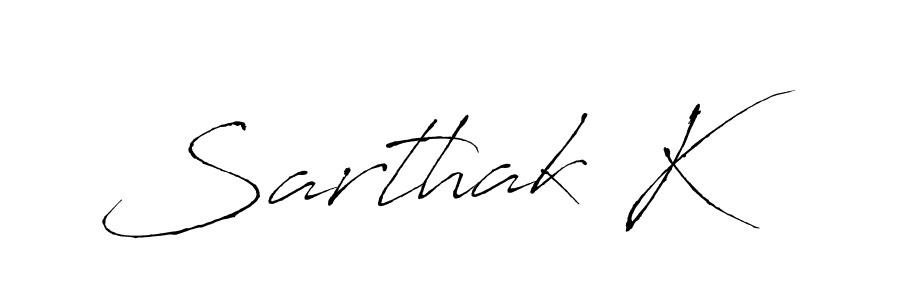 Make a beautiful signature design for name Sarthak K. Use this online signature maker to create a handwritten signature for free. Sarthak K signature style 6 images and pictures png