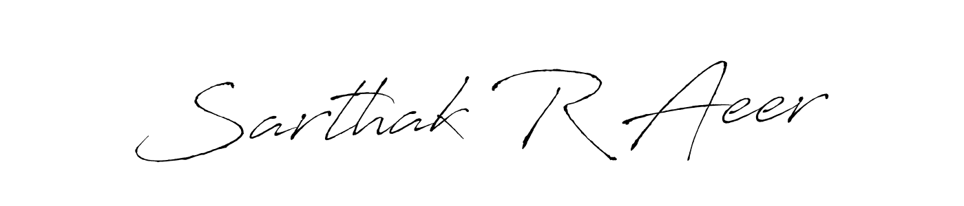 Antro_Vectra is a professional signature style that is perfect for those who want to add a touch of class to their signature. It is also a great choice for those who want to make their signature more unique. Get Sarthak R Aeer name to fancy signature for free. Sarthak R Aeer signature style 6 images and pictures png