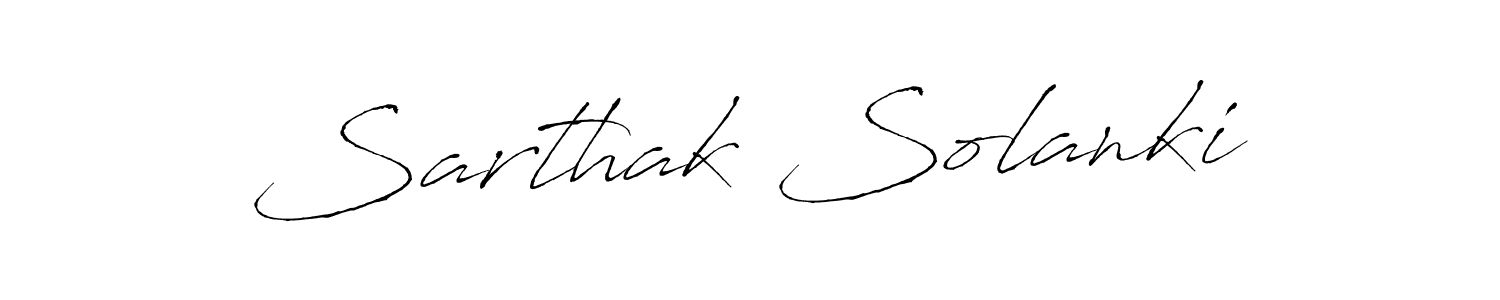 Also we have Sarthak Solanki name is the best signature style. Create professional handwritten signature collection using Antro_Vectra autograph style. Sarthak Solanki signature style 6 images and pictures png