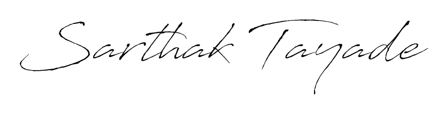 A dynamic signature style for Sarthak Tayade using Antro_Vectra script. Designed to look authentic, handwritten, and professional. Sarthak Tayade signature style 6 images and pictures png