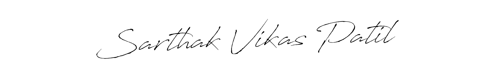 The best way (Antro_Vectra) to make a short signature is to pick only two or three words in your name. The name Sarthak Vikas Patil include a total of six letters. For converting this name. Sarthak Vikas Patil signature style 6 images and pictures png