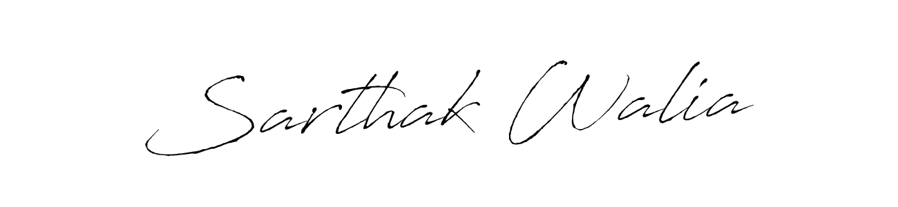 How to make Sarthak Walia signature? Antro_Vectra is a professional autograph style. Create handwritten signature for Sarthak Walia name. Sarthak Walia signature style 6 images and pictures png