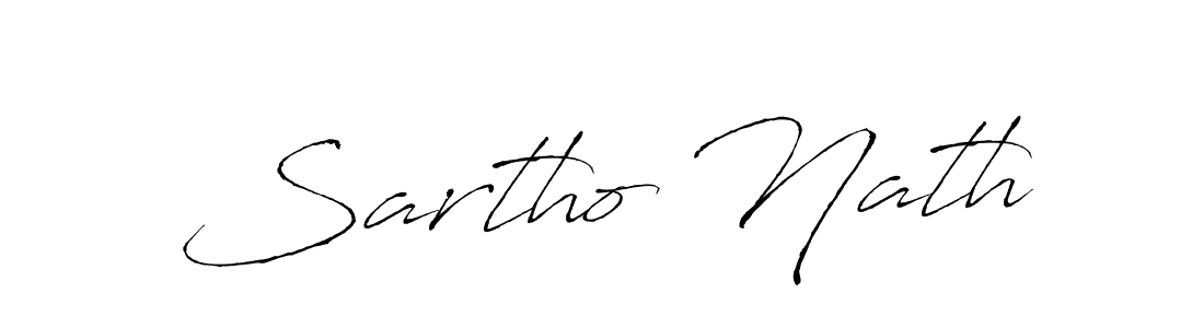 Use a signature maker to create a handwritten signature online. With this signature software, you can design (Antro_Vectra) your own signature for name Sartho Nath. Sartho Nath signature style 6 images and pictures png