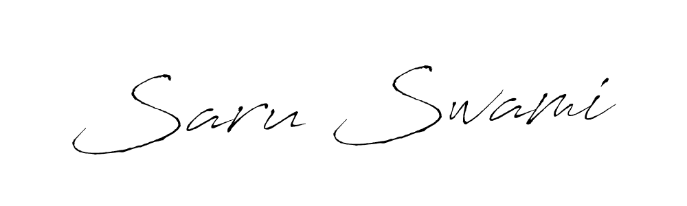 Design your own signature with our free online signature maker. With this signature software, you can create a handwritten (Antro_Vectra) signature for name Saru Swami. Saru Swami signature style 6 images and pictures png