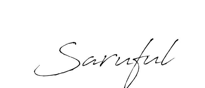 The best way (Antro_Vectra) to make a short signature is to pick only two or three words in your name. The name Saruful include a total of six letters. For converting this name. Saruful signature style 6 images and pictures png