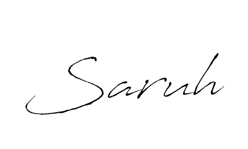 Create a beautiful signature design for name Saruh. With this signature (Antro_Vectra) fonts, you can make a handwritten signature for free. Saruh signature style 6 images and pictures png