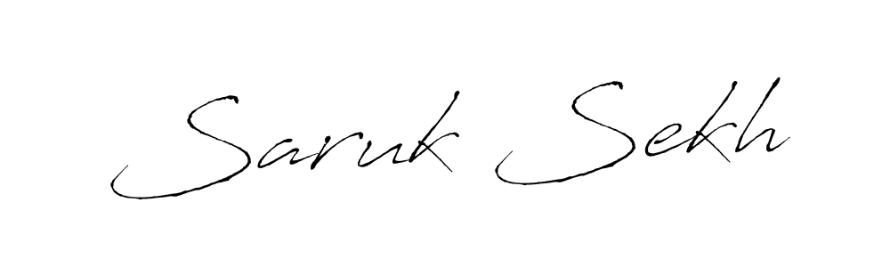 Saruk Sekh stylish signature style. Best Handwritten Sign (Antro_Vectra) for my name. Handwritten Signature Collection Ideas for my name Saruk Sekh. Saruk Sekh signature style 6 images and pictures png