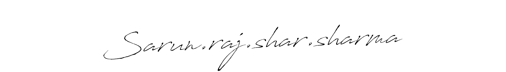 Make a beautiful signature design for name Sarun.raj.shar.sharma. With this signature (Antro_Vectra) style, you can create a handwritten signature for free. Sarun.raj.shar.sharma signature style 6 images and pictures png