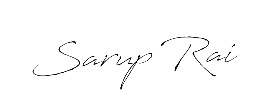 Create a beautiful signature design for name Sarup Rai. With this signature (Antro_Vectra) fonts, you can make a handwritten signature for free. Sarup Rai signature style 6 images and pictures png