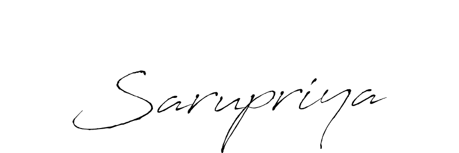 Make a beautiful signature design for name Sarupriya. With this signature (Antro_Vectra) style, you can create a handwritten signature for free. Sarupriya signature style 6 images and pictures png