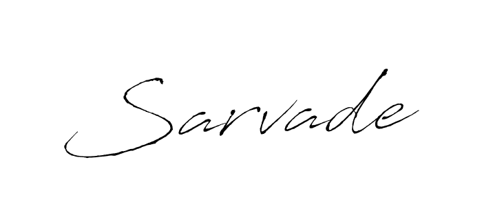 Make a beautiful signature design for name Sarvade. With this signature (Antro_Vectra) style, you can create a handwritten signature for free. Sarvade signature style 6 images and pictures png